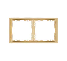 Рамка 2-постовая, золотой Kollinger Eclipse EC2GD