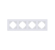 Рамка 4-постовая, белый Kollinger Eleganz Acryl EA4WH