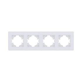 Рамка 4-постовая, белый Kollinger Eleganz Acryl EA4WH