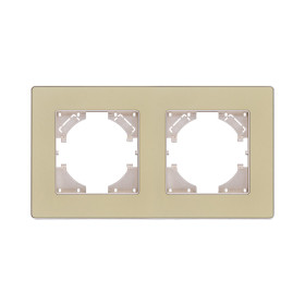 Рамка 2-постовая, золотой Kollinger Eleganz Acryl EA2GD