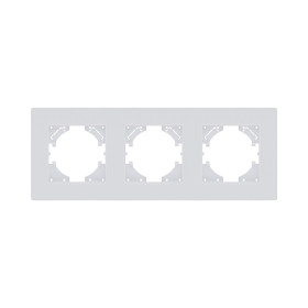 Рамка 3-постовая, белый матовый Kollinger Eleganz Plex EP3WM