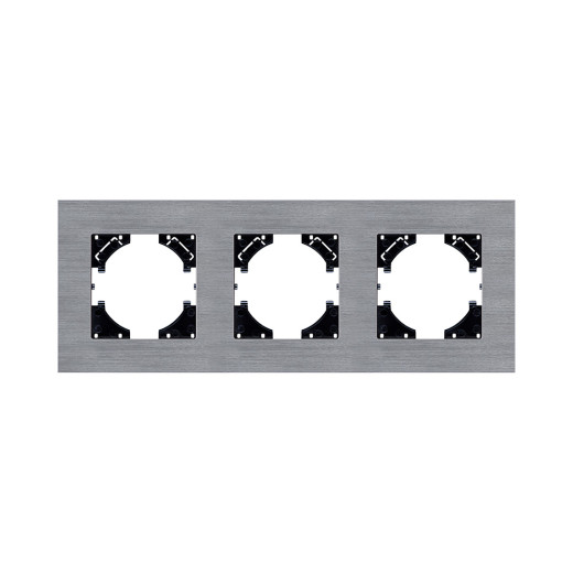 Рамка 3-постовая, серый Kollinger Reflex AL RA3GY