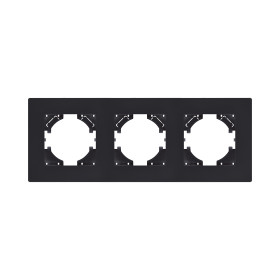 Рамка 3-постовая, черный матовый Kollinger Aspekt AT3BM
