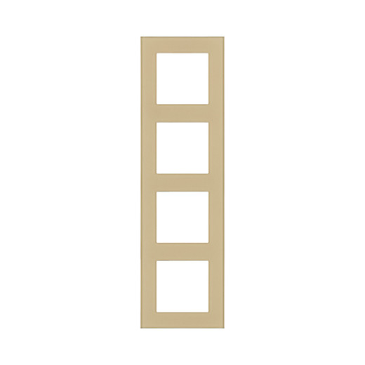 Рамка 4-постовая, стекло золотой Kollinger Asthetik AS4GD