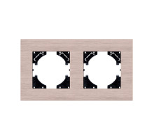 Рамка 2-постовая, золотой Kollinger Reflex AL RA2GD