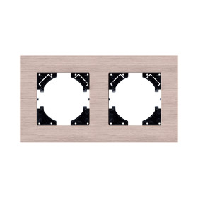 Рамка 2-постовая, золотой Kollinger Reflex AL RA2GD