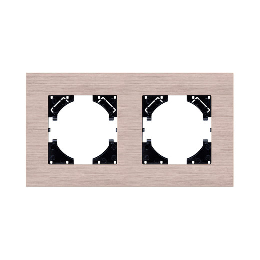 Рамка 2-постовая, золотой Kollinger Reflex AL RA2GD