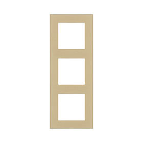 Рамка 3-постовая, стекло золотой Kollinger Asthetik AS3GD