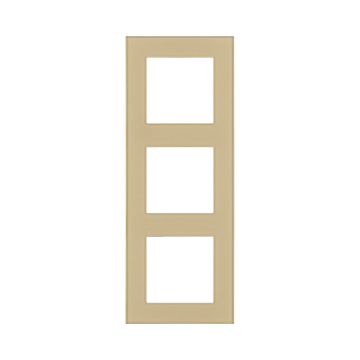 Рамка 3-постовая, стекло золотой Kollinger Asthetik AS3GD