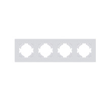 Рамка 4-постовая, белый матовый Kollinger Eleganz Plex EP4WM