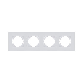Рамка 4-постовая, белый матовый Kollinger Eleganz Plex EP4WM