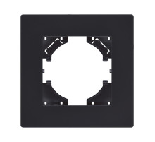 Рамка 1-постовая, черный матовый Kollinger Aspekt AT1BM