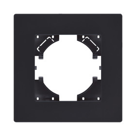Рамка 1-постовая, черный матовый Kollinger Aspekt AT1BM