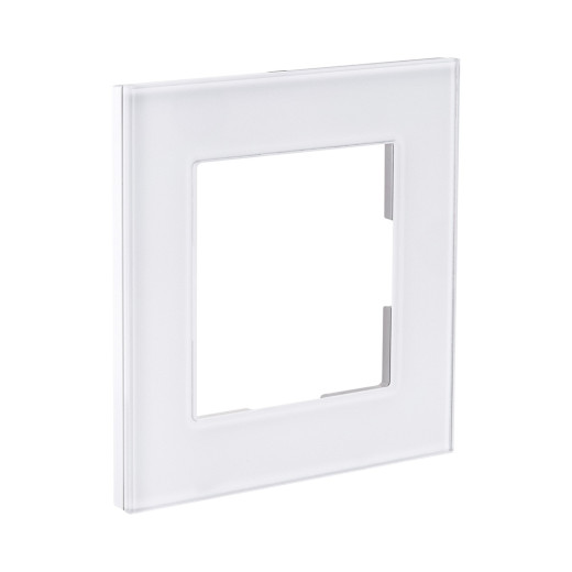 Рамка 1-постовая, стекло белый Kollinger Asthetik AS1WH