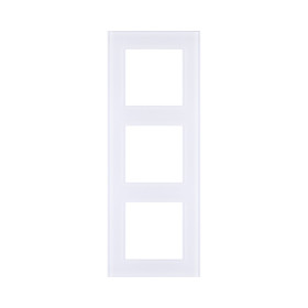 Рамка 3-постовая, стекло белый Kollinger Asthetik AS3WH