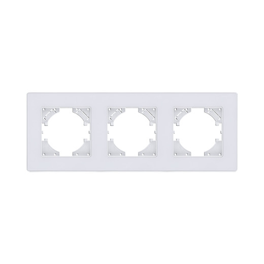 Рамка 3-постовая, белый Kollinger Eleganz Acryl EA3WH