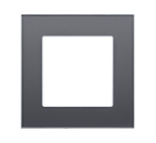 Рамка 1-постовая, стекло серый Kollinger Asthetik AS1GY