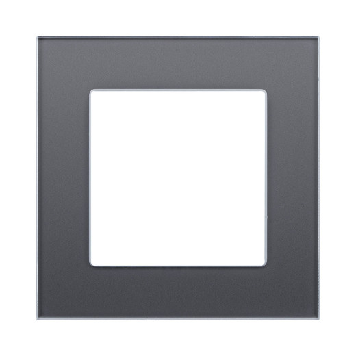 Рамка 1-постовая, стекло серый Kollinger Asthetik AS1GY