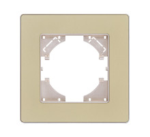 Рамка 1-постовая, золотой Kollinger Eleganz Acryl EA1GD