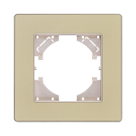 Рамка 1-постовая, золотой Kollinger Eleganz Acryl EA1GD