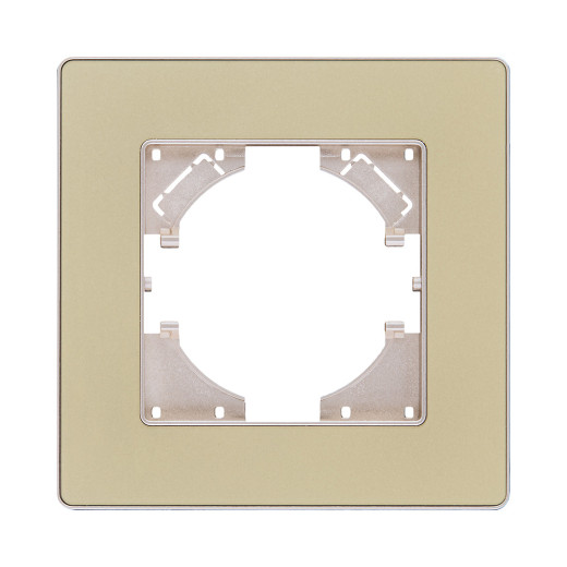 Рамка 1-постовая, золотой Kollinger Eleganz Acryl EA1GD