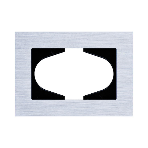 Рамка для двойной розетки, серебро Kollinger Reflex AL RA120SR