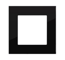 Рамка 1-постовая, стекло черный Kollinger Asthetik AS1BK