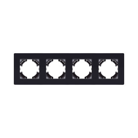 Рамка 4-постовая, черный Kollinger Eleganz Acryl EA4BK