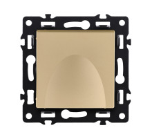 Розетка штепсельная SCHUKO 16A/250 В с крышкой, золотой Kollinger Asthetik AS-015GD