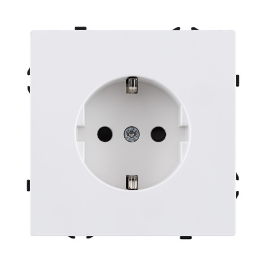 Розетка штепсельная SCHUKO 16A/250 В, белый матовый Kollinger Eclipse EC-014WH
