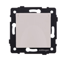 Розетка штепсельная SCHUKO 16A/250 В с крышкой, кашемир матовый Kollinger REA-006CM для Aspekt, Eleganz, Reflex