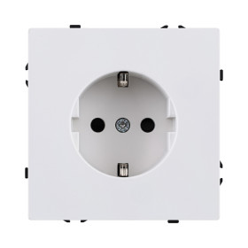 Розетка штепсельная SCHUKO 16A/250 В, белый глянцевый Kollinger Eclipse EC-014WG