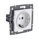 Розетка штепсельная SCHUKO 16A/250 В, белый Kollinger REA-002WH для Aspekt, Eleganz, Reflex