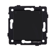 Розетка штепсельная SCHUKO 16A/250 В с крышкой, черный матовый Kollinger REA-006BM для Aspekt, Eleganz, Reflex