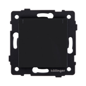 Розетка штепсельная SCHUKO 16A/250 В с крышкой, черный матовый Kollinger REA-006BM для Aspekt, Eleganz, Reflex