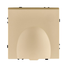 Розетка штепсельная SCHUKO 16A/250 В с крышкой, золотой Kollinger Eclipse EC-015GD