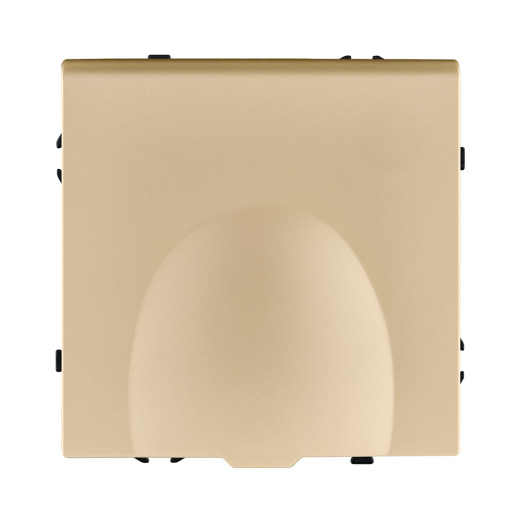 Розетка штепсельная SCHUKO 16A/250 В с крышкой, золотой Kollinger Eclipse EC-015GD