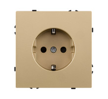 Розетка штепсельная SCHUKO 16A/250 В, золотой Kollinger Eclipse EC-014GD