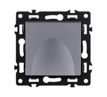 Розетка штепсельная SCHUKO 16A/250 В с крышкой, серый Kollinger Asthetik AS-015GY