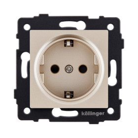Розетка штепсельная SCHUKO 16A/250 В, золотой Kollinger REA-002GD для Aspekt, Eleganz, Reflex