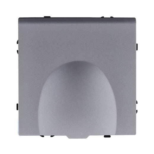 Розетка штепсельная SCHUKO 16A/250 В с крышкой, серый Kollinger Eclipse EC-015GY