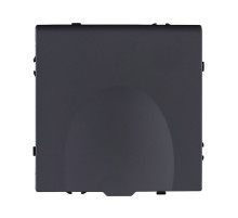 Розетка штепсельная SCHUKO 16A/250 В с крышкой, черный матовый Kollinger Eclipse EC-015BK