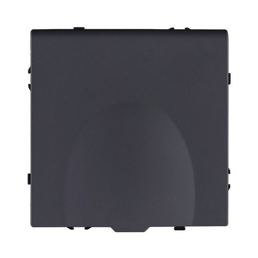 Розетка штепсельная SCHUKO 16A/250 В с крышкой, черный матовый Kollinger Eclipse EC-015BK