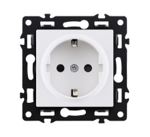 Розетка штепсельная SCHUKO 16A/250 В, белый Kollinger Asthetik AS-014WH