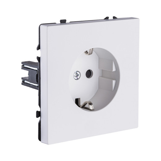 Розетка штепсельная SCHUKO 16A/250 В, белый глянцевый Kollinger Eclipse EC-014WG
