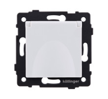 Розетка штепсельная SCHUKO 16A/250 В с крышкой, белый Kollinger REA-006WH для Aspekt, Eleganz, Reflex