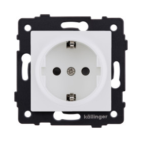 Розетка штепсельная SCHUKO 16A/250 В, белый матовый Kollinger REA-002WM для Aspekt, Eleganz, Reflex