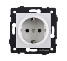 Розетка штепсельная SCHUKO 16A/250 В, белый Kollinger REA-002WH для Aspekt, Eleganz, Reflex