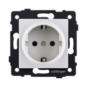Розетка штепсельная SCHUKO 16A/250 В, белый Kollinger REA-002WH для Aspekt, Eleganz, Reflex