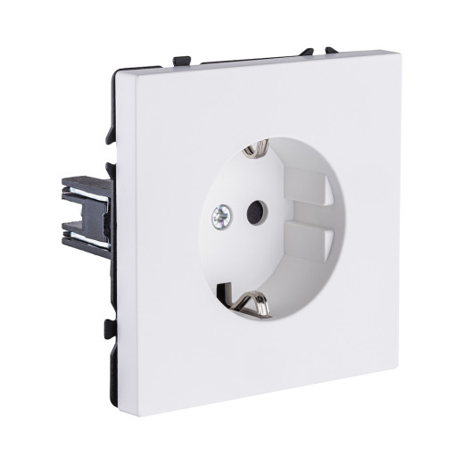 Розетка штепсельная SCHUKO 16A/250 В, белый матовый Kollinger Eclipse EC-014WH